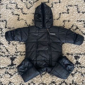 6-12 month black Columbia baby bunting